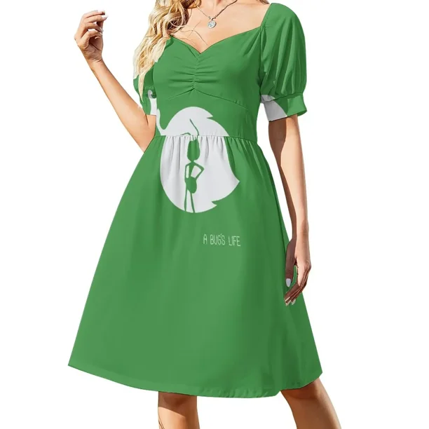 Vestido de manga corta de hojas de Bichos, vestido de verano para mujer, vestido largo de verano para mujer, vestido elegante de lujo para fiesta y noche.