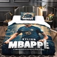 thumbnail image 4 of Kylian Mbappé Captain 3-Piece Single Bedding Set, France Football Star Bed Set, Aesthetic Pattern, 100% Soft and Pleasant Microfiber, 4 of 5