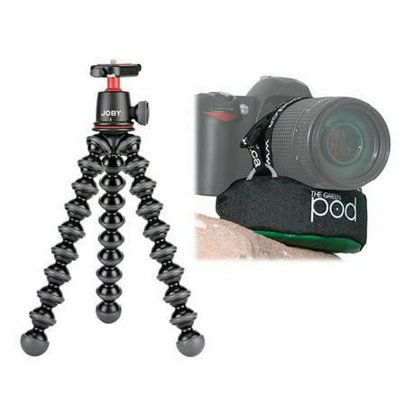 UPC: 0192223065543 | GorillaPod 3K Kit  Black – With The Pod Green Camera Platform