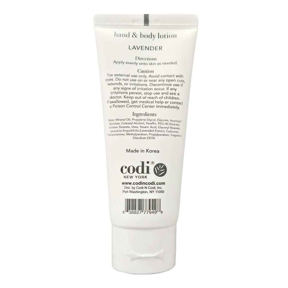 Codi Lavender Hand & Body Lotion Nourishing and rejuvenating 3.3 oz - Pack of 6