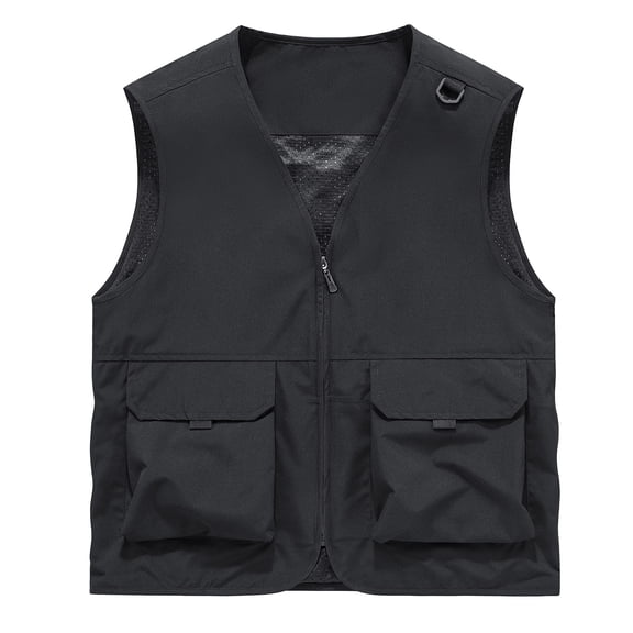 FNFYFH Womens Plus Size Fishing Vest Utility Safari Travel Vest with Pockets Outdoor Work Photo Cargo Fly Summer Vest