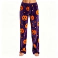 thumbnail image 2 of Trgacdwlo Ghost Graphic Spooky Halloween Pajamas Women Pants Loungewear Fall Womens Sleep Pants Elastic Waist Comfy Soft Women's Pajama Bottoms, 2 of 5