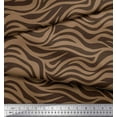 thumbnail image 3 of Soimoi Brown Cotton Jersey Fabric Wild Animal Skin Print Fabric by The Yard 64 Inch Wide, 3 of 3