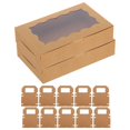 thumbnail image 3 of 12pcs Pastry Boxes With Window Food Packaging Box With Window Cookie Box With Window Small Bakery Boxes Cookie Boxes Packaging Box, 3 of 4