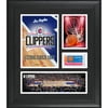 LA Clippers Framed 15'' x 17'' Team Logo Collage with Team-Used Basketball - Limited Edition of 250
