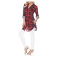 thumbnail image 4 of White Mark Women's Piper Plaid Tunic Top, 4 of 4
