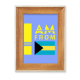 thumbnail image 1 of Soy de Bahamas Escritorio Marco de fotos de madera Pantalla Imagen Arte Pintura Múltiples conjuntos, 1 of 4