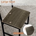 thumbnail image 5 of Barara King Set of 4 Dining Chairs with Metal Leg Construction, Slanted Back Design (Table Not Included) for Modern Kitchen, Dining Room Seating Set, Gray, 5 of 6