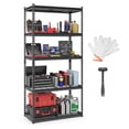 thumbnail image 1 of Gymax 5-Tier Metal Shelving Unit w/Adjustable Wire Racks 2000 lbs Capacity for Home, 1 of 9