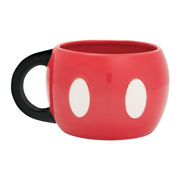Vandor Disney Mickey Mouse 20 oz. Sculpted Ceramic Mug, Red