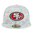 thumbnail image 2 of Men's New Era  Gray San Francisco 49ers 2025 Salute to Service Fan Pack 59FIFTY Fitted Hat, 2 of 5