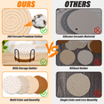 thumbnail image 5 of 8 Pcs Drink Coasters with Holder, Smasener Absorbent Coasters for Drinks, Minimalist Cotton Woven Coaster Set for Home Decor Tabletop Protection Suitable for Kinds of Cups, 4.3 Inches, 5 of 9