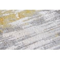 thumbnail image 4 of HomeRoots 548483 7 x 9 ft. Gray & Yellow Abstract Non Skid Rectangle Machine Woven Area Rug, 4 of 8