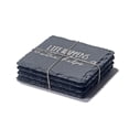 thumbnail image 5 of American Atelier, Black and Silver, Square Slate Coasters for Drinks (Life Happens Wine Helps), 4 Pc, 5 of 8
