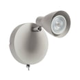 thumbnail image 1 of Luminario Tipo Riel Illux 1 Socket GU10 50W Dirigible Para techo o Muro Blanco Con apagador, 1 of 8