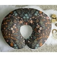 thumbnail image 4 of Sweet Jojo Designs Boho Floral Wildflower Black and Orange Girl Nursing Pillow Cover Case (Pillow Not Included), 4 of 5