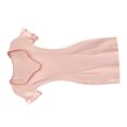 thumbnail image 2 of Vestido de punto acanalado para mujer, cuello en V, manga corta, ajustado, ajustado a la cadera, vestido corto de verano, 2 of 8