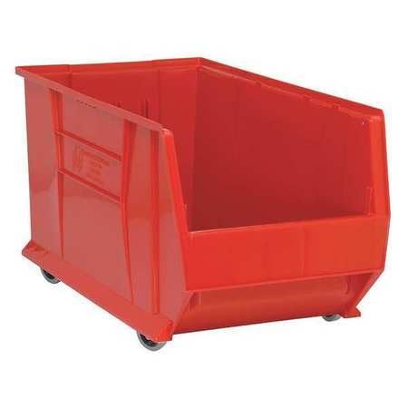 QUANTUM STORAGE SYSTEMS QUS986MOBRD Red Mobile Bin, 29-7/8