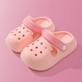 thumbnail image 2 of UJNDER Kids Clogs Boys and Girls Simple Lightweight Soft Sole Anti-Slip Slip-On Indoor Outdoor Slippers for Kids,Pink,3.5-4 Years, 2 of 8