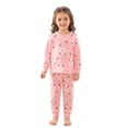 thumbnail image 2 of MEZZALL Girls Long Sleeve Outfit Sets Cute Dinosaur Ice Print Long Sleeve O-Neck Tops Pants Home Outfit Sets Kids Cute Summer Clothes Sets for Child Playful Designs, 2 of 3