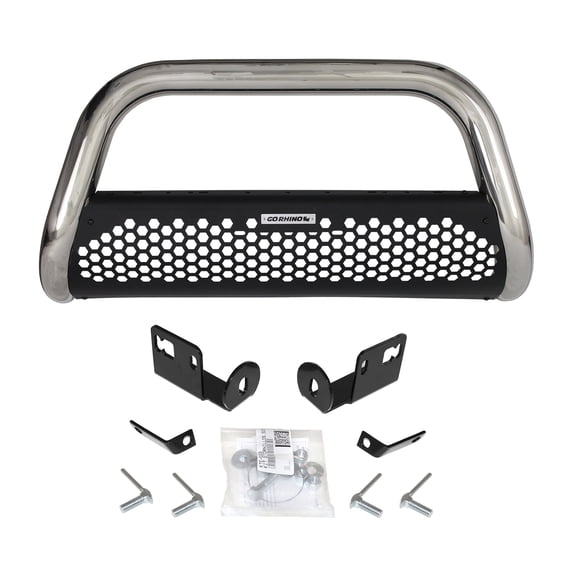 Go Rhino 55229PS Defensa RC2 Inoxidable (Con kit de instalación) For 19-22 Silverado 1500, Silverado 1500 LTD Fits select: 2019-2021 CHEVROLET SILVERADO, 2022 CHEVROLET SILVERADO LTD