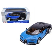 Bugatti Chiron Blue and Dark Blue 1/24 Diecast Model Car by Maisto