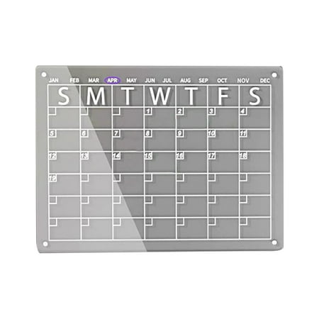 WMGHA Non-Magnetic Calendar for Fridge-Clear Monthly Calendar,Weekly Planner,List and Blank Board -Reusable Board Sticks to Fridge,Wall,Door&Glass,Non Magnetic Fridge Calendar