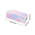 thumbnail image 3 of Kyusrd Oxford Fabric Rainbow Double Zipper Pencil Case,Large Capacity Multi-Compartment Stationery Organizer, 3 of 6