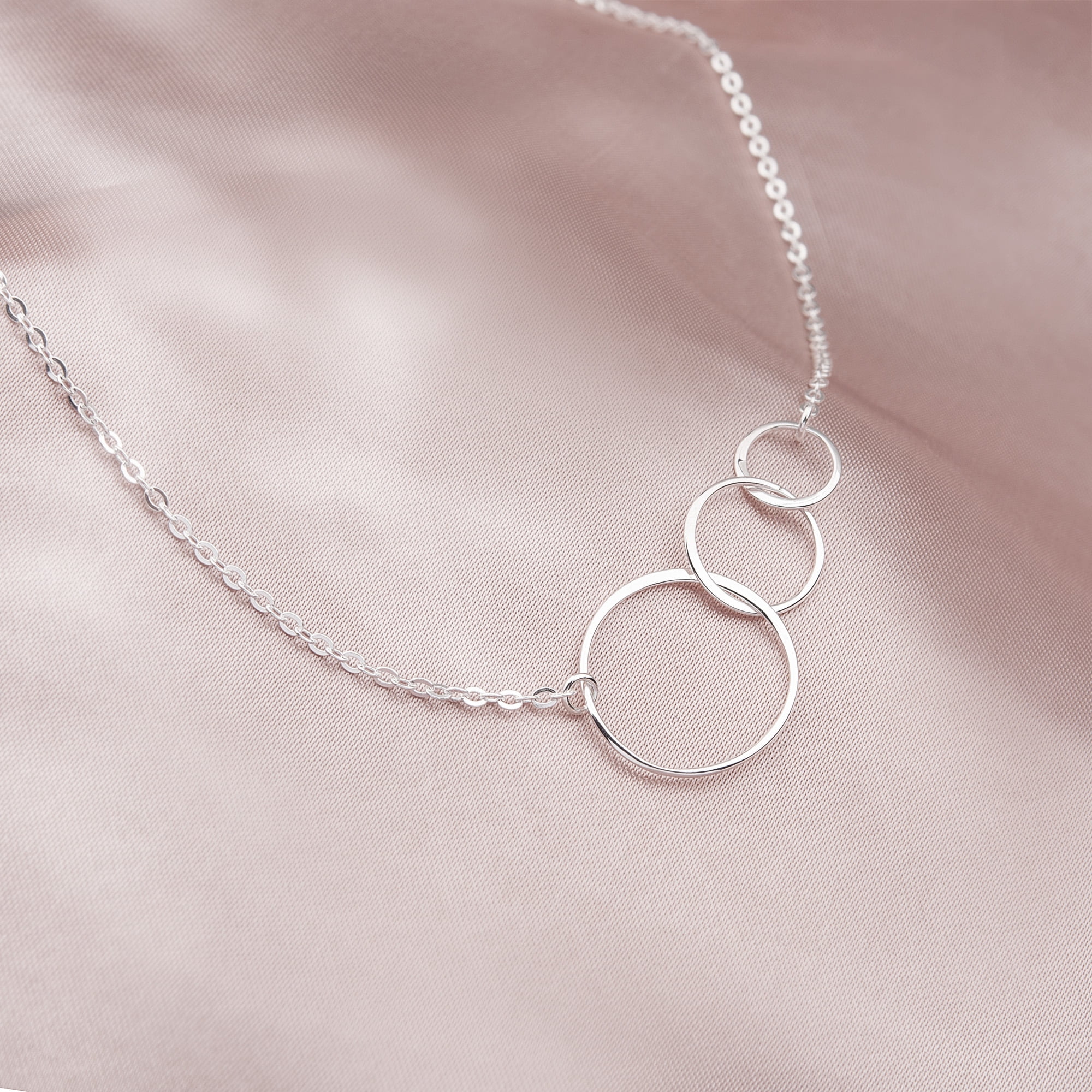 Anavia Mother and Child Necklace for Mothers Day Gift, 925 Sterling Silver Endless Love Between Mother-Child Necklace -[Custom Name]
