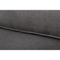 thumbnail image 3 of Aluminum Sofa - Modern Outdoor Seating, Gray Frame, Charcoal Cushions - Seats 3 - 82.6", 3 of 5