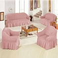 thumbnail image 6 of Luoshdecor Stretch Armchair Slipcover Easy Fitted Sofa Couch Cover with Skirt,Farmhouse Washable High Elastic Furniture Protector, 6 of 6