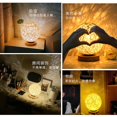 thumbnail image 3 of Rattan Bedside Lamp Rattan Table Lamp Moon Night Light With Wooden Base Warm Decoration For End Table Bedroom, 3 of 5