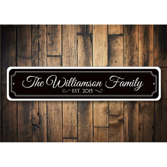 Anniversary Novelty Sign, Metal Wall Decor - 4x18 inches