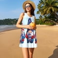 thumbnail image 3 of Disketp Cute Gnomes in USA1 para Vestido sin Mangas para Mujeres, Vestidos de Verano para Mujeres, Casual y Holgado para la Playa, 3 of 7