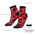thumbnail image 6 of Rateoe A Web With A Spider 1 Pattern Quarter Crew Socks,Toe Seamed Ankle Socks,Cotton Cushioned Breathable Athletic Crew Sports Socks, 6 of 7