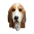 thumbnail image 3 of Máscara de animales de Halloween, cosplay de animales, máscara de cabeza completa, accesorios de disfraz realistas, máscara de perro Basset Foxhound, 3 of 8