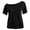 Black, variant on Shirts for Girls High Neck Short Sleeve Kids Grey T Shirt Casual Base Girls Outfits Size 7-8 Years