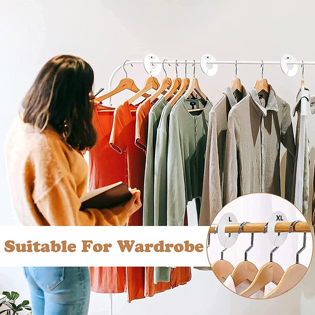 20 piezas de percheros redondos para ropa, separadores de percheros, 11 cm Banban