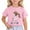 Pink, variant on Short Sleeve Shirts for Girls 6 Cute Shirts Tops Summer Shirts Graphic Tee Shirt Pullover T Shirt Trendy Shirts #Pink(5-6 Years)