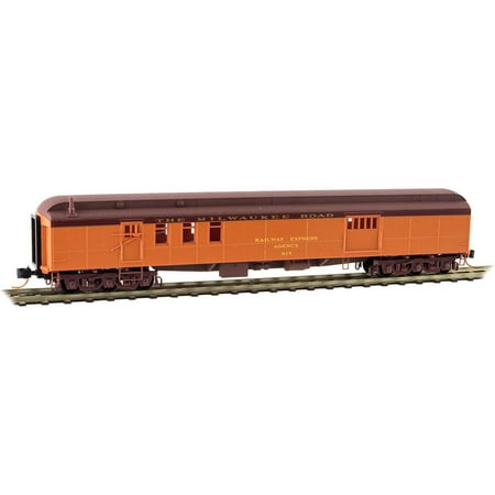 - Micro-Trains MTL N-Scale 70ft. Mail Baggage Car Milwaukee Road/MILW #817