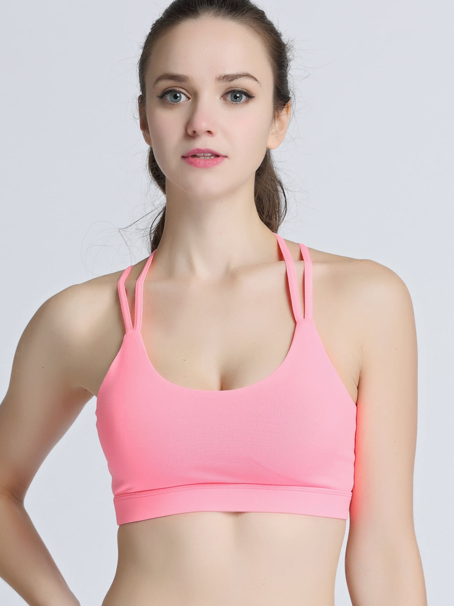high impact strappy sports bra