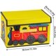 thumbnail image 2 of Organizador plegable de cubos de almacenamiento para baúl de juguetes para niños con asas, contenedor de juguetes para niños, amarillo oso de fresa Electrónica, 2 of 2