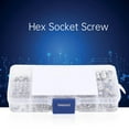 thumbnail image 2 of Sonew Set Screw,Screw Combination Set,300pcs M3 M4 M5 M6 M8 Set Screw 304 Stainless Steel Hex Socket Screw Combination Set, 2 of 8