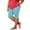 Light Blue, variant on Ixbnca Plus Size Capri Leggings for Women Biker Stretchy Casual Knee-Length Short Pants Solid Color Yoga Shorts
