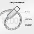 thumbnail image 3 of Cable de carga Basesailor para iPhone 16 USB-C de 3.3 pies, paquete de 2, 3 of 7