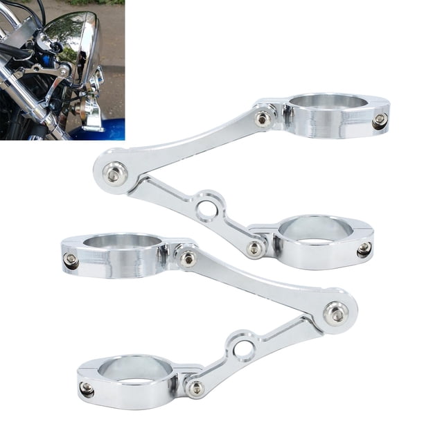1 Par de Abrazaderas de Montaje de Soporte de Faro ocicleta Ajuste 39mm-41mm Soporte de de Tubo de Horquil para , Accesorios Pta Yotijar Soporte de faros de la motocicleta