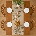 thumbnail image 2 of SPXUBZ Cotton Branch Eucalyptus Table Runner 13 x 72 Inch Farmhouse Botanical Dining Table Runner Rustic Kitchen Table Home Decor, 2 of 5