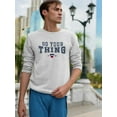 thumbnail image 2 of Do Your Thing College Style Sweatshirt Men -Image by Shutterstock, Male Medium, 2 of 4