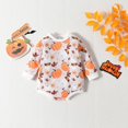 thumbnail image 2 of Otqutp New Born Baby Romper 3 6 9 12 Months Girls Halloween Outfit Turkey Sweatshirt Bubble Toddler Cute Oversized Clothes Thanksgiving, 2 of 6