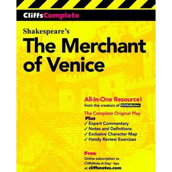 Pre-Owned Cliffscomplete Merchant of Venice (Paperback) 0764585754 9780764585753